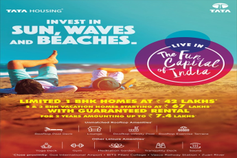 Invest at Tata Rio De Goa with guaranteed rental for 2 years amounting upto 7.4 lakhs